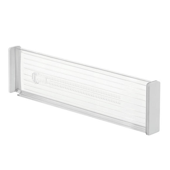 IDesign Expandable drawer divider 2 pack in clear - Picture 3 of 4